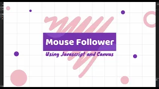 Javacript Canvas Mouse Follower Code Utility