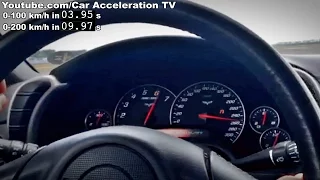 corvette c6 acceleration 0 300 u0026 launch sounds