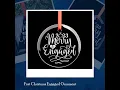 First Christmas Engaged Ornament