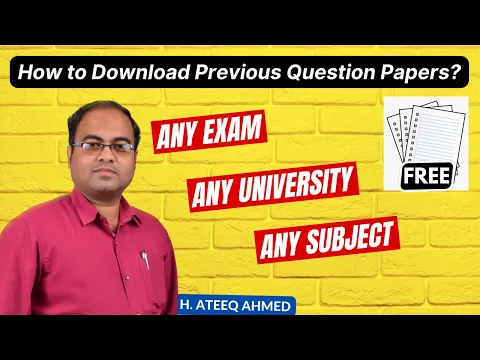 Download MP3 How to Download Previous Question Papers?