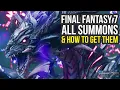 Final Fantasy 7 Remake ALL SUMMONS How To Get Them One Is Missable FF7 Remake Summons
