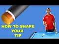 How To Shape Your Pool Cue Tip My favorite Pool Cue Tip Tool Pool Lessons