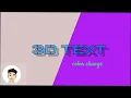 3D TEXT EFFECT COLOR CHANGE ON MOUSEMOVE JAVASCRIPT MOUSEMOVE EFFECT