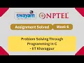 Problem Solving Through Programming In C Week 6 NPTEL ANSWERS 2024 NPTEL 2024