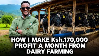 After Failing to Get a Job,This 32 yr old Man Turned to Dairy Farming &Now Makes 170K Profit a Month