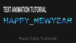 Text Animation Using Html CSS - Pure CSS Tutorial Web Tutorials