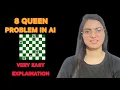 8 Queen Problem and 4 Queen problem in Artificial Intelligence