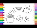 How to Draw St Patricks Day Stuff St Patricks Day Drawing and Coloring Pages for Kids