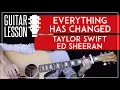 Download Lagu Everything Has Changed Guitar Tutorial - Taylor Swift Ed Sheeran Guitar Lesson 🎸  |Chords + Cover|