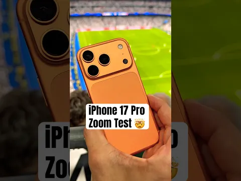 📱 iPhone 17 Pro Zoom Test en el Santiago Bernabéu ⚽🔥 (vs iPhone 14) #iPhone17Pro