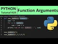 Python Tutorial - Function Arguments in Python Programming