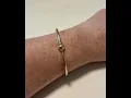 Cape Cod bracelet silver bangle gold ball