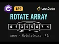 LeetCode 189 Rotate Array C Solution Multiple Approaches