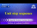 Unit Step Sequence Signals Systems