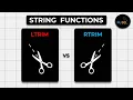 String Functions in SQL Ltrim Rtrim Function SQL Series