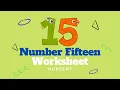 Number 15 Worksheet - Nursery