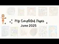 My finished coloring pages June 2025 12 Pages