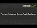 CATHEXISVision Feature Advanced Search Tools Explained