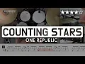 Download Lagu [Lv.12] COUNTING STARS - ONE REPUBLIC (★★★☆☆) Pop Drum Cover (Score, Lessons, Tutorial) | DRUMMATE