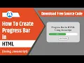 How to create progress bar in html