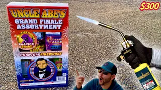 Lighting the GRAND FINALE Assortment by Phantom Fireworks for 300