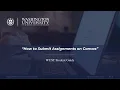 How to Submit an Assignment on Canvas