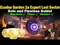 Destiny 2 Exodus Garden 2A Expert Lost Sector Guide Solo and Flawless Loadouts Strategies