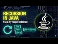 Recursion in Java Explained Step-by-Step Java Tutorial for Beginners Kannada