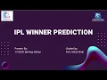 IPL Winner Prediction Machine Learning Project
