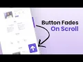 Elementor Scroll To Top reveals while Scrolling Down