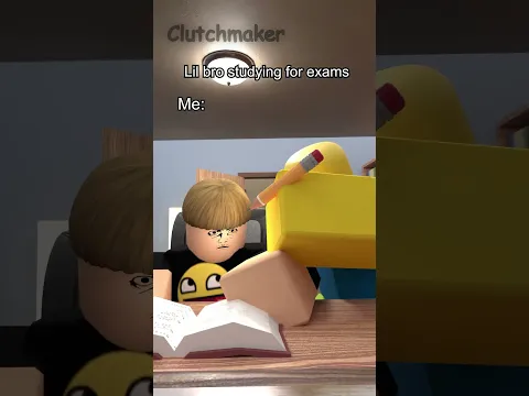 Lil bro studying for exams 💀 #shorts #robloxanimation #roblox #fypp #memes