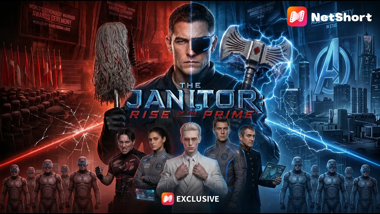 He cleaned the floors, now he cleans the city. 🧹【THE JANITOR: Rise of The Prime】 poster