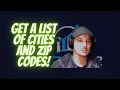 How to get a list of cities and zip codes within a radius