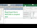 How to read an excel file within matlab reading an excel file in matlab