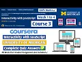 Interactivity with JavaScript Coursera Web Design for Everybody Course 3 Quiz Answers