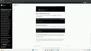 execute python script from html button
