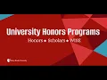 University Honors Programs Virtual Information Session