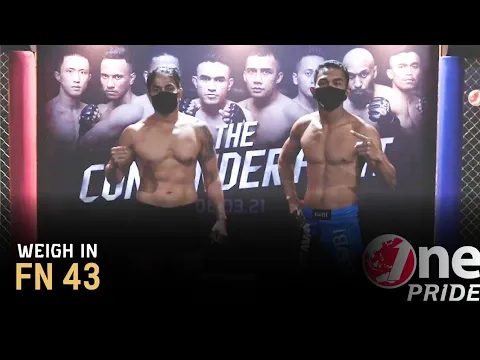 Lightweight: Alex Canon vs Sukardi Wuran | Weigh In FN 43