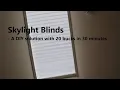 Skylight blinds - a DIY solution with 20 bucks in 30 minutes