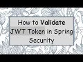 How to Validate JWT Token in Spring Security
