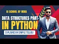 Day-4 List Data Structures Explained in Telugu Python List Explained from Scratch
