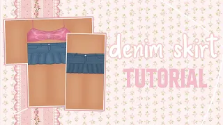 how to make jean skirts on roblox ADVANCED tutorial pixlr com