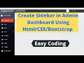 Create sidebar in Bootstrap 4 Bootstrap 4 dashboard sidebar Coding With Hammad Part 1