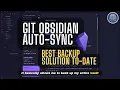 Obsidian Git Plugin Automated Vault Syncing