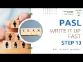 PASL Write It Up Fast Step 13