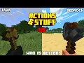 ACTIONS STUFF Bedrock VS FRESH SMOOTH Java Comparison