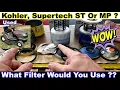 Kohler 5205002 Oil Filter Supertech ST3614 Oil Filter Supertech MP3614 Oil Filter Comparison
