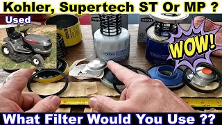 Kohler 5205002 Oil Filter Supertech ST3614 Oil Filter Supertech MP3614 Oil Filter Comparison