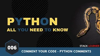 006 Python Comments Python All You Need to Know Python Bangla Tutorial