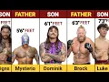 WWE Father Son Height Comparison in 2026